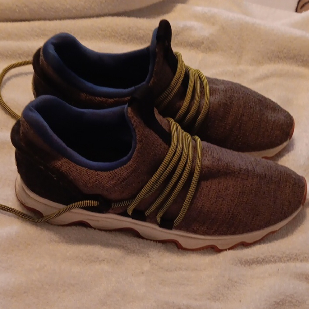 Sorel Brown Sneakers with Suede Finish and Padded Collar